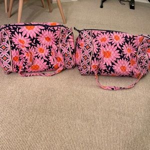 Two used large travel duffel bags